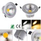 3W/5W/7W/9W AC230V Silber COB LED Deckeneinbauleuchte Lampen dimmbar 120°